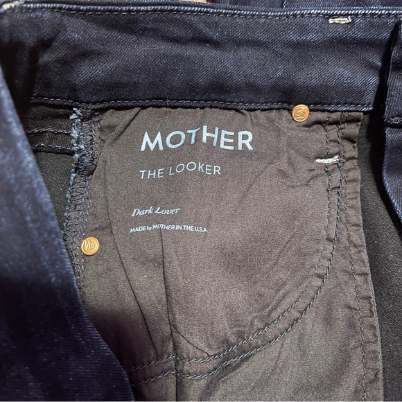 Mother Jeans Women’s Size 28 Dark Blue Wash The Looker High-Rise‎ Skinny - Picture 11 of 12